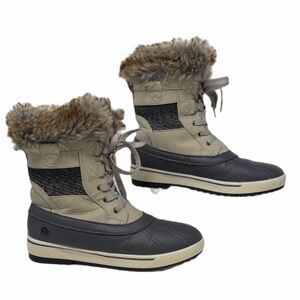Northside Women's Gray and Tan Winter Snow Boots size 10